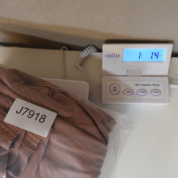 J. Jill Jeans Womens 12 High Rise Cropped Denim Cuffed Ankle Mauve Pink - Picture 10 of 10